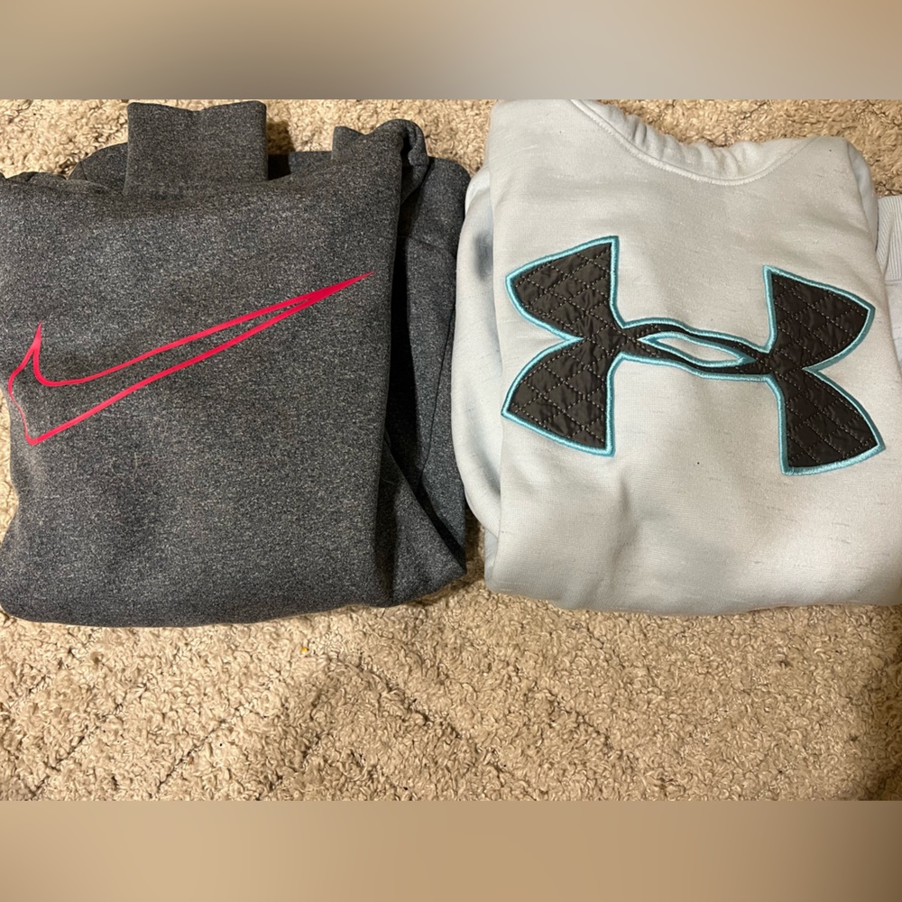 2 name brand hoodies